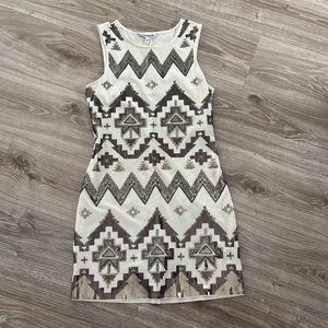 Sequined sleeveless dress